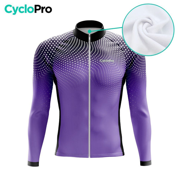 TENUE CYCLISTE HIVER HOMME VIOLET - COCCINELLE+ tenue cyclisme homme CycloPro 