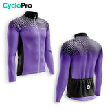 TENUE CYCLISTE HIVER HOMME VIOLET - COCCINELLE+ tenue cyclisme homme CycloPro 