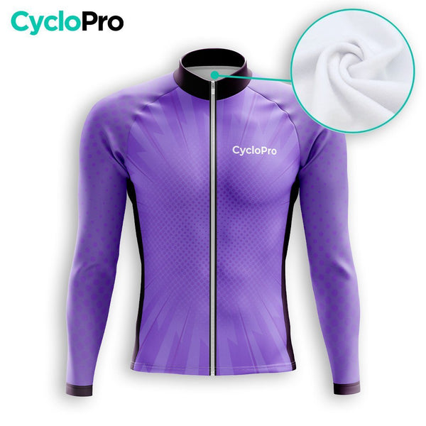 TENUE CYCLISTE HIVER HOMME VIOLET - SPEED+ tenue cyclisme homme CycloPro 