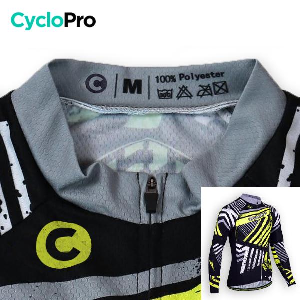 TENUE CYCLISTE HIVER JAUNE - DIRTY+ tenue de cyclisme CycloPro 