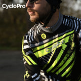 TENUE CYCLISTE HIVER JAUNE - DIRTY+ tenue de cyclisme CycloPro 
