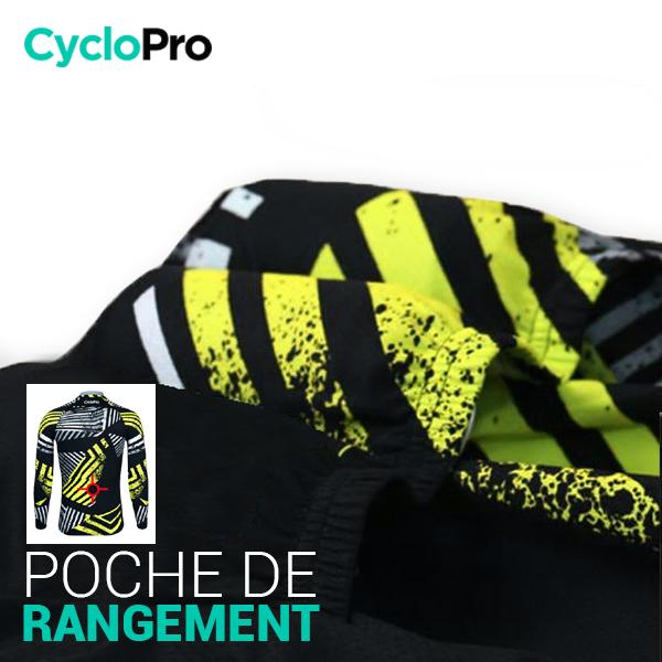 TENUE CYCLISTE HIVER JAUNE - DIRTY+ tenue de cyclisme CycloPro 