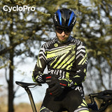 TENUE CYCLISTE HIVER JAUNE - DIRTY+ tenue de cyclisme CycloPro 