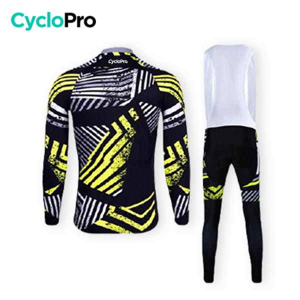 TENUE CYCLISTE HIVER JAUNE - DIRTY+ tenue de cyclisme CycloPro 