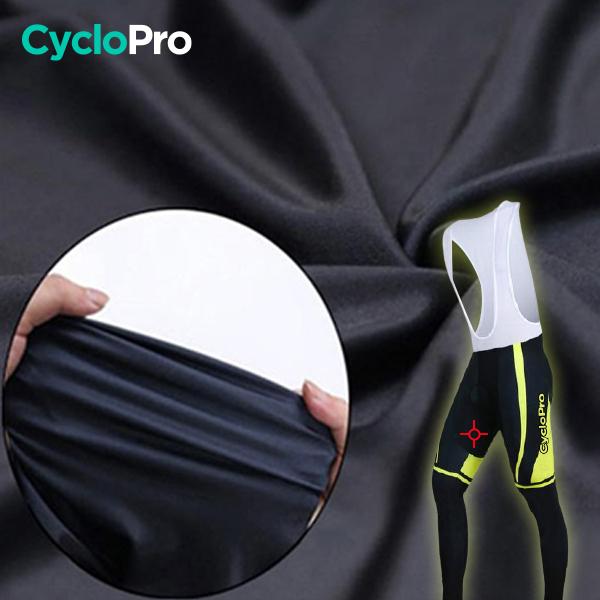 TENUE CYCLISTE HIVER JAUNE - SQUAD+ tenue cyclisme homme CycloPro 
