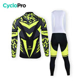 TENUE CYCLISTE HIVER JAUNE - SQUAD+ tenue cyclisme homme CycloPro 
