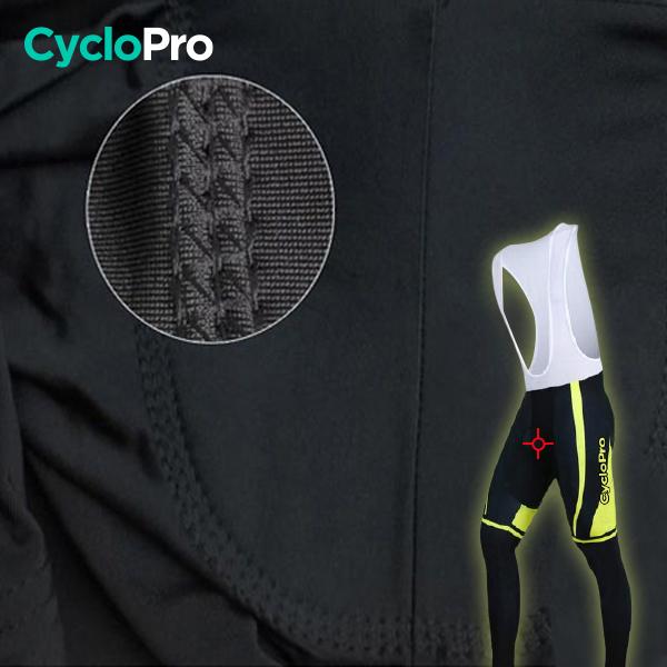 TENUE CYCLISTE HIVER JAUNE - SQUAD+ tenue cyclisme homme CycloPro 