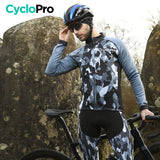 TENUE CYCLISTE HIVER MARINE - COMMANDEUR tenue de cyclisme CycloPro 