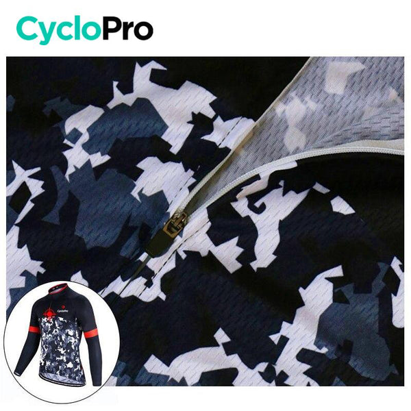 Tenue cycliste hiver Noir et rouge - Military tenue de cyclisme GT-Cycle Outdoor Store 