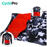 Tenue cycliste hiver Noir et rouge - Military tenue de cyclisme GT-Cycle Outdoor Store 