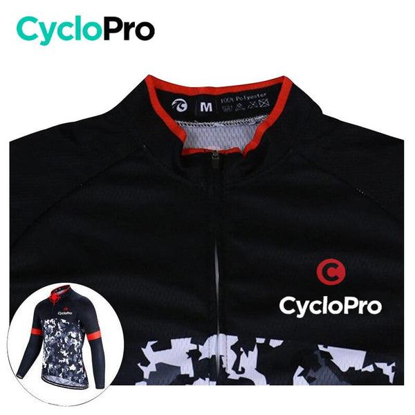Tenue cycliste hiver Noir et rouge - Military tenue de cyclisme GT-Cycle Outdoor Store 