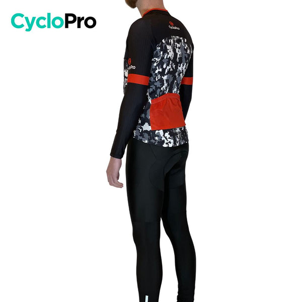 Tenue cycliste hiver Noir et rouge - Military tenue de cyclisme GT-Cycle Outdoor Store 