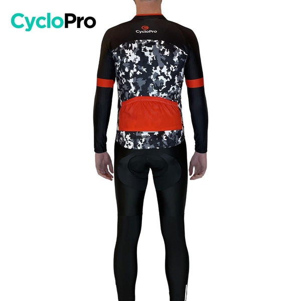 Tenue cycliste hiver Noir et rouge - Military tenue de cyclisme GT-Cycle Outdoor Store 