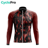 TENUE CYCLISTE HIVER ROUGE - COMMANDEUR tenue de cyclisme CycloPro 