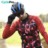 TENUE CYCLISTE HIVER ROUGE - COMMANDEUR tenue de cyclisme CycloPro 