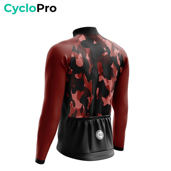 TENUE CYCLISTE HIVER ROUGE - COMMANDEUR tenue de cyclisme CycloPro 