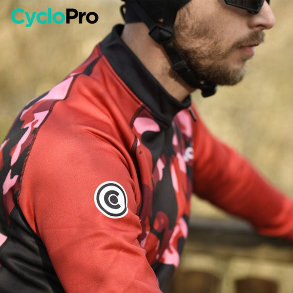 TENUE CYCLISTE HIVER ROUGE - COMMANDEUR tenue de cyclisme CycloPro 