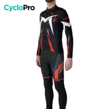 Tenue cycliste hiver Rouge - Confort+ tenue de cyclisme hiver GT-Cycle Outdoor Store 