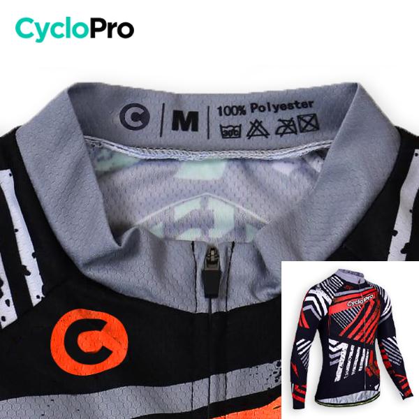 TENUE CYCLISTE HIVER ROUGE - DIRTY+ tenue de cyclisme CycloPro 