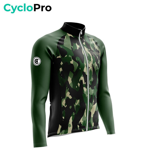 TENUE CYCLISTE HIVER VERTE - COMMANDEUR tenue de cyclisme CycloPro 