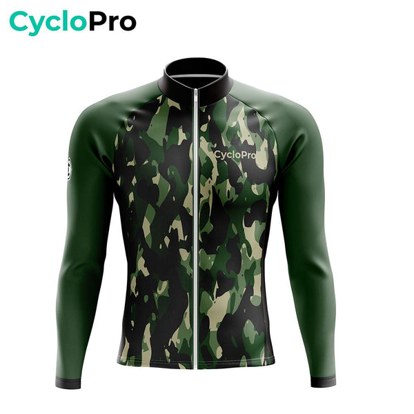 TENUE CYCLISTE HIVER VERTE - COMMANDEUR tenue de cyclisme CycloPro 