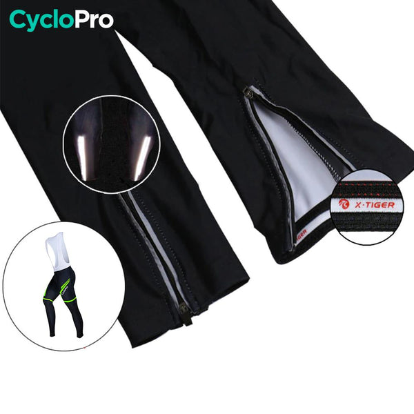 Tenue cycliste hiver verte - Flash+ tenue de cyclisme hiver GT-Cycle Outdoor Store 