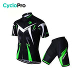Tenue de Cycliste Route - Confort+ - DESTOCKAGE Tenue de cyclisme été GT-Cycle Outdoor Store Vert - Sans bretelles S 