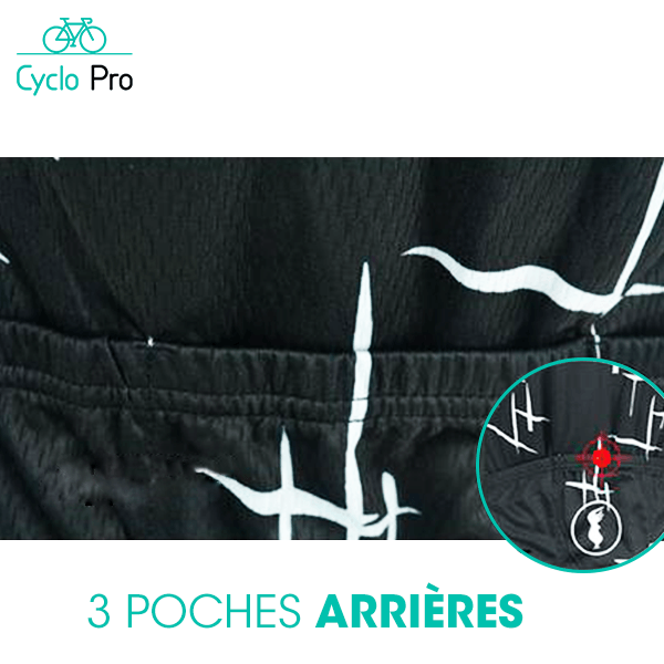 Tenue De Cycliste Route Noir - Magique+ Tenue de cyclisme été GT-Cycle Outdoor Store 