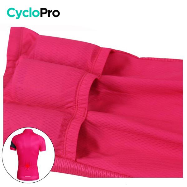 TENUE VÉLO DE ROUTE ROSE - ÉLÉGANCE+ Tenue de cyclisme été CycloPro 