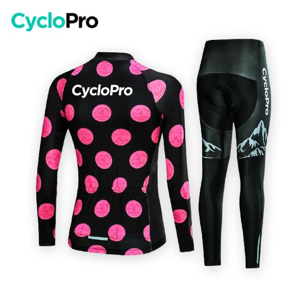 TENUE VÉLO HIVER - PINKY+ tenue automne femme CycloPro 