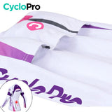 Tenue Vélo Hiver Violet - Confort+ tenue thermique femme CycloPro 