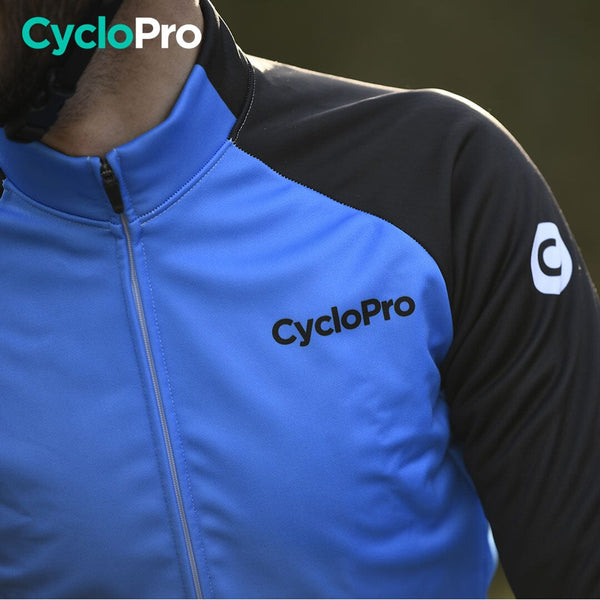 Thermique Cyclisme Bleue - Thermika Veste thermique velo CycloPro 