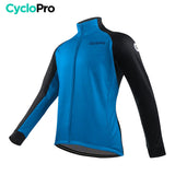 Thermique Cyclisme Bleue - Thermika Veste thermique velo CycloPro 